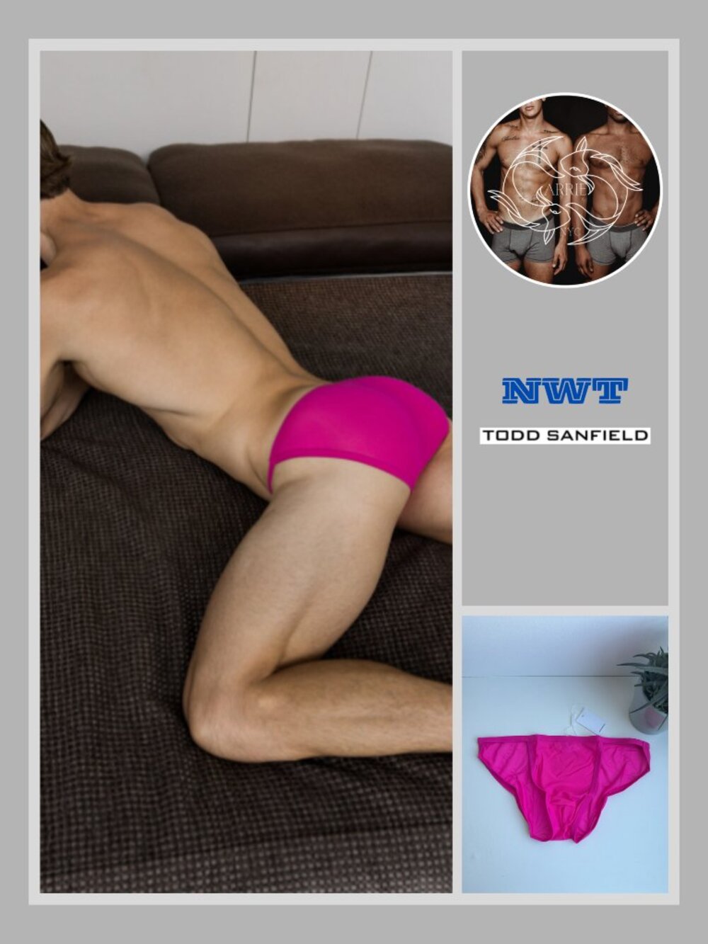 Todd Sanfield - Minimal Mesh Endurance Brief - Shock Pink (M)